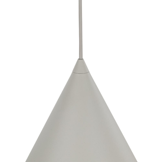 Lampada a sospensione cono 32cm beige per tavolo da pranzo